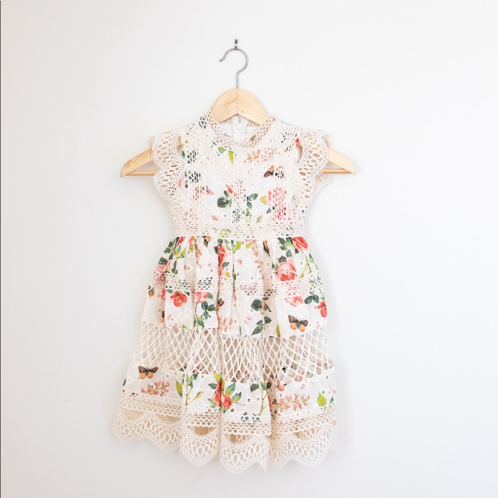 Joyfolie Soleil Dress Cream Floral NWT